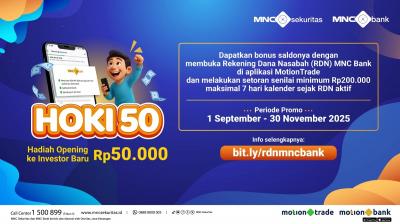 ห้ามพลาด! โอกาสทองรับเครดิต 50,000 บาท! เปิดบัญชีกับ MNC Bank ผ่าน MotionTrade วันนี้